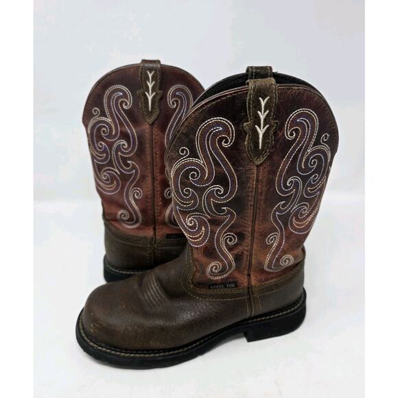 Justin Women’s Gypsy Steel Toe Work Boots Waterproof Work Boots Size 8.5 B - Picture 2 of 11